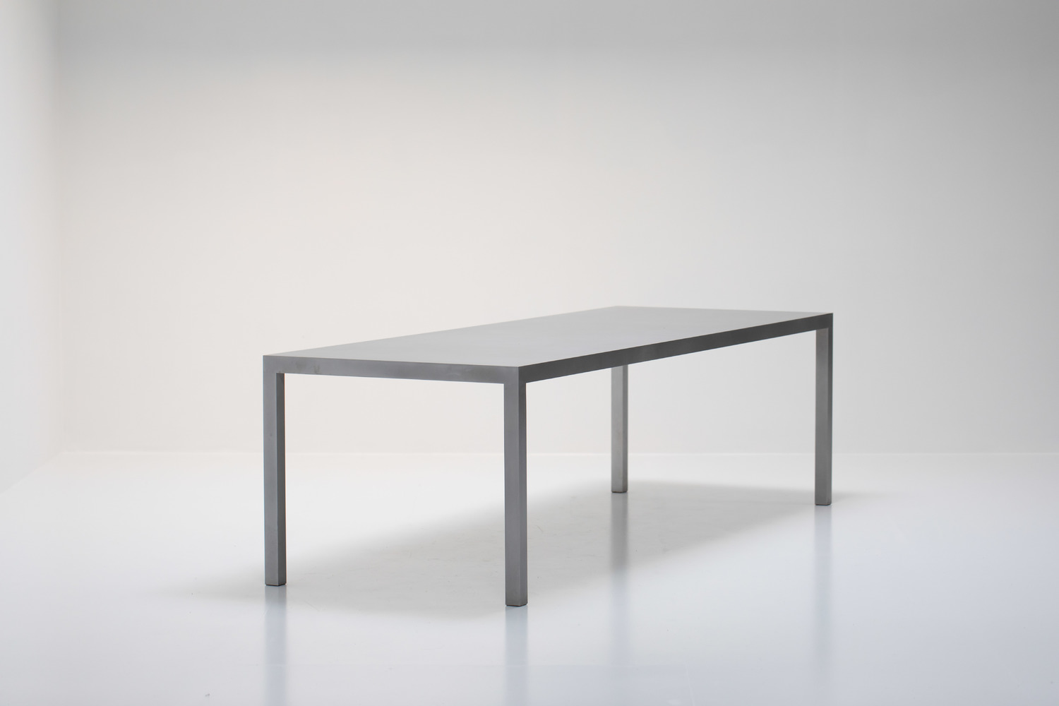 Maarten Van Severen aluminium table for Top Mouton